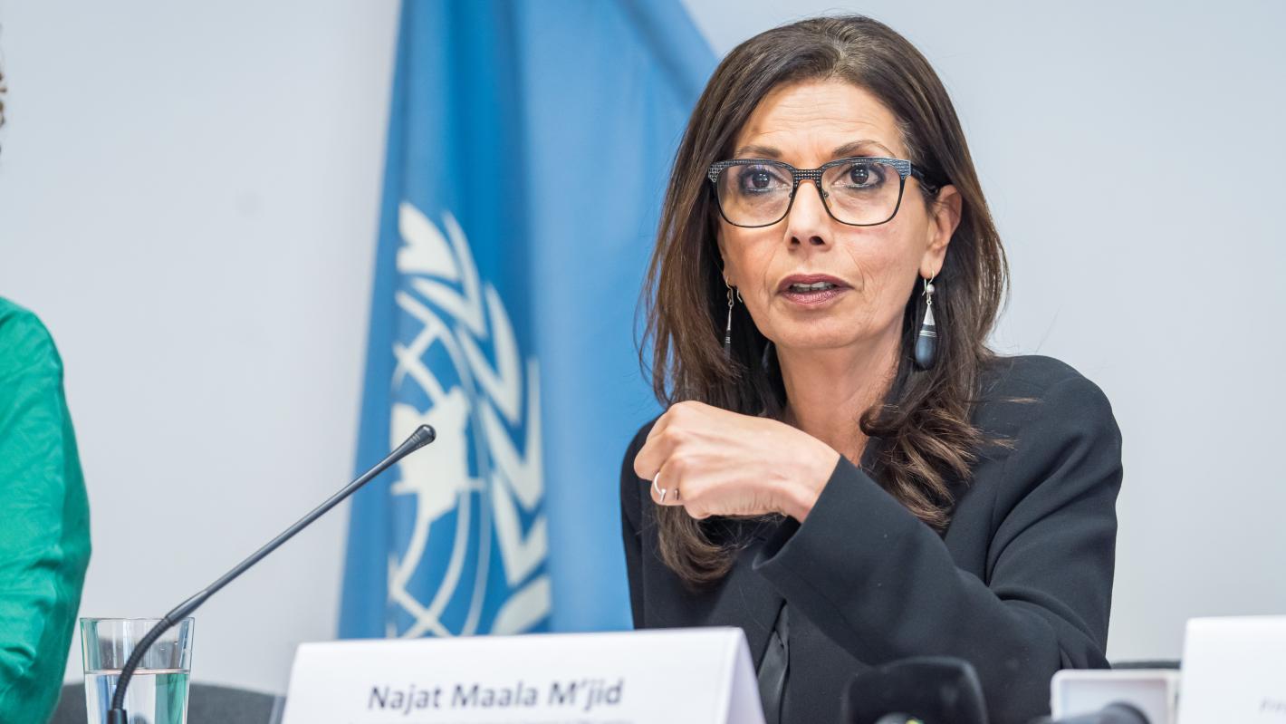 Portrait shot of Dr. Najat Maalla M'jid