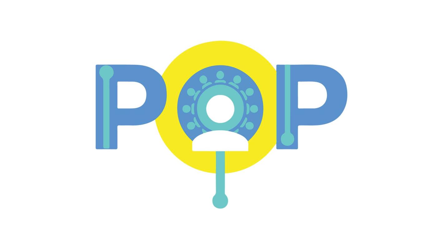 Logo of the PoP - protection through online participation initiative