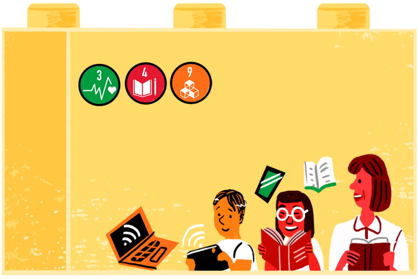 Icon for Safe and inclusive education, including digital literacy and online safety
