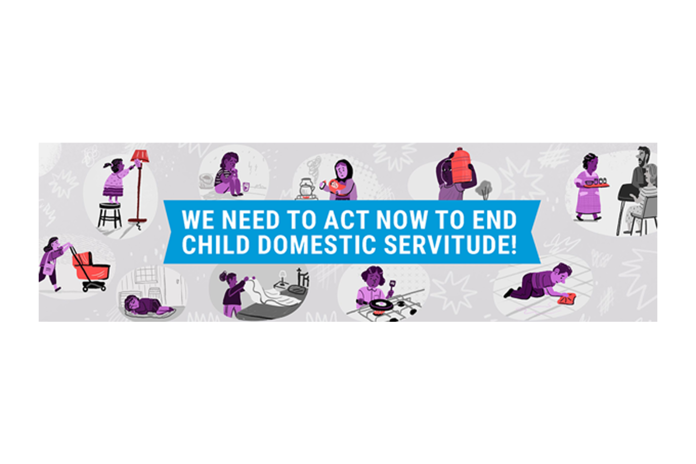 Cover page for the report on child labour