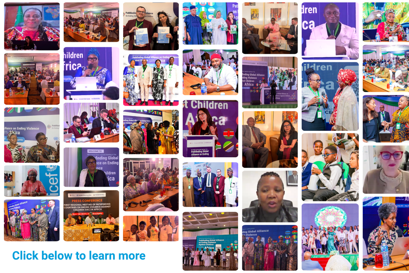 Collage of the Regional meeting of the Pathfinding Countries in Africa