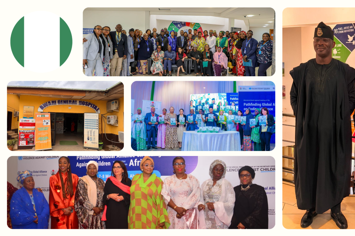 Collage from the mission to Nigeria.