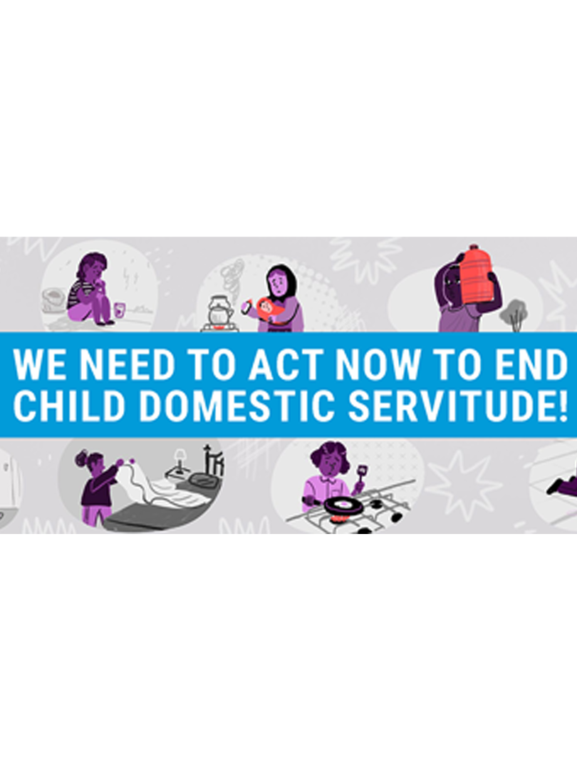 Cover page for the report on child labour