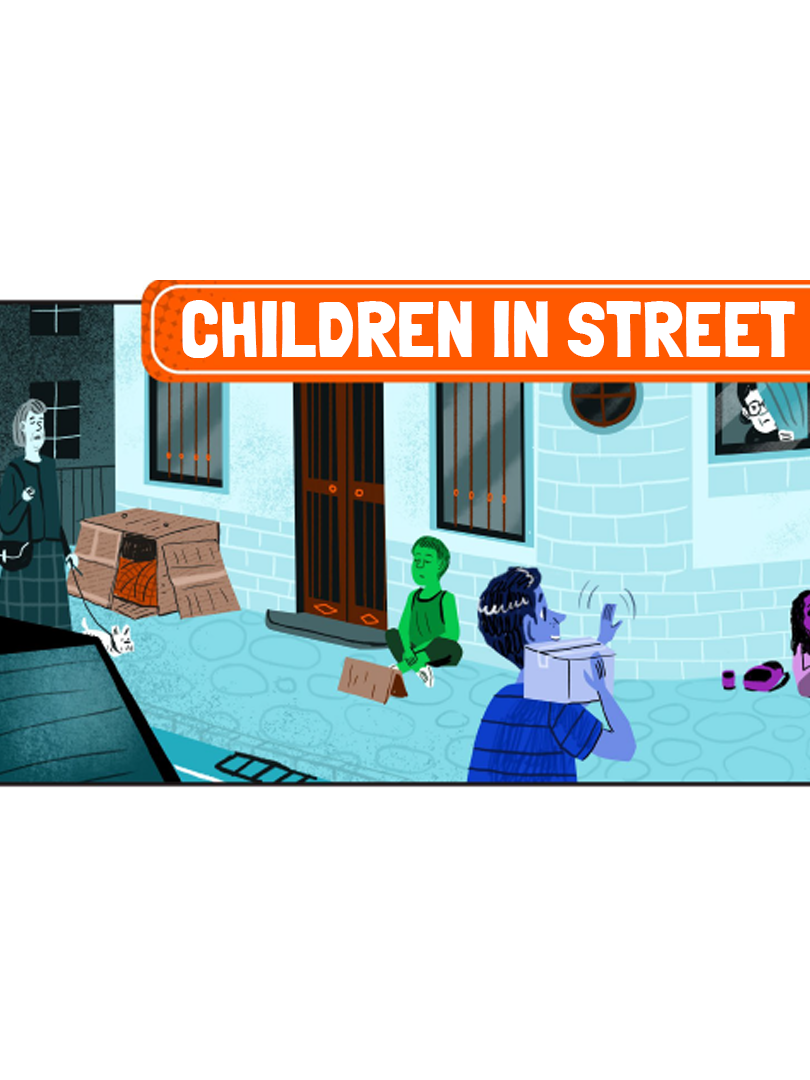 Cover page for the report on Children in street situations are children first and foremost