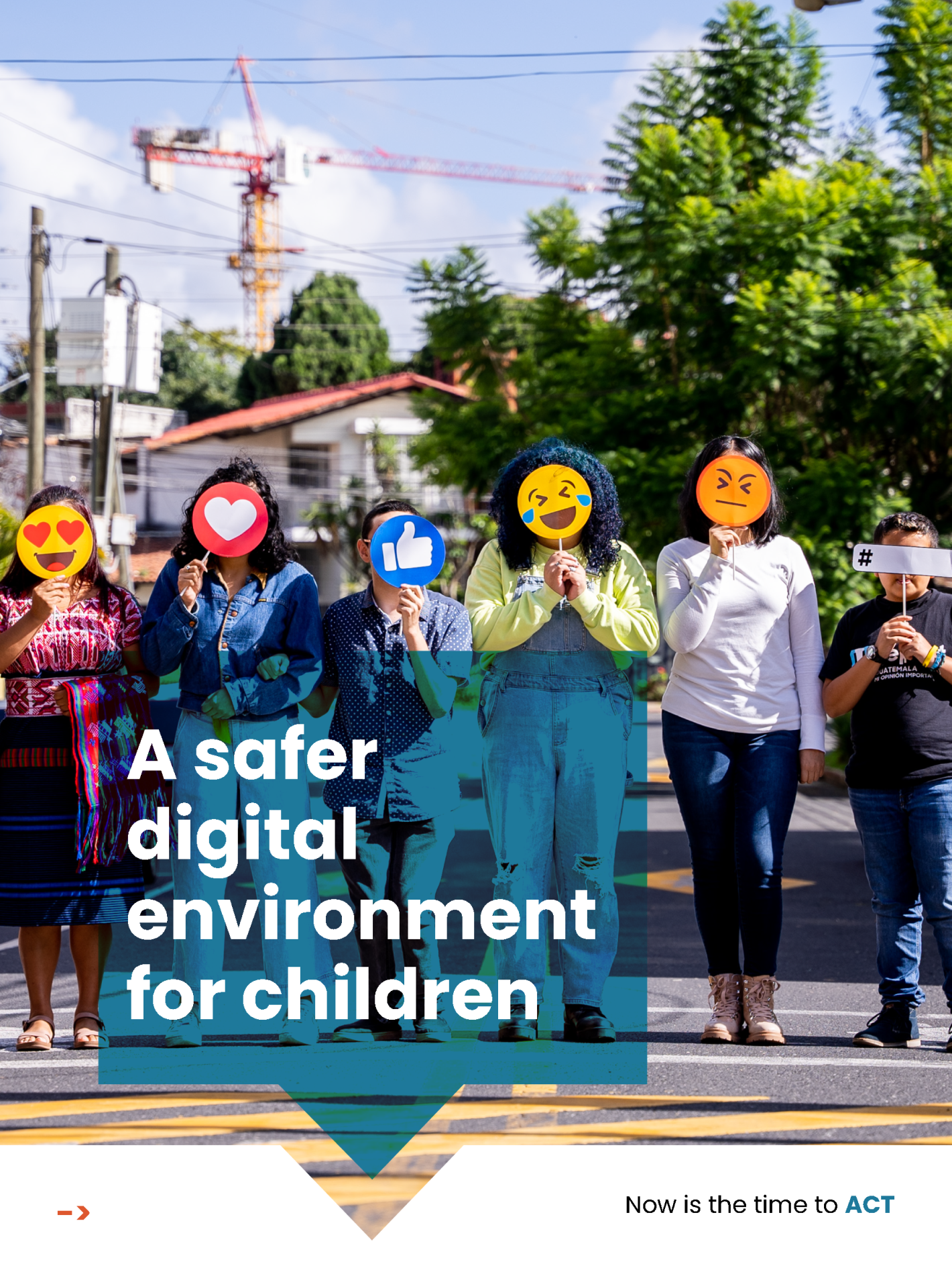 Cover page for the report on A safer digital environment for children