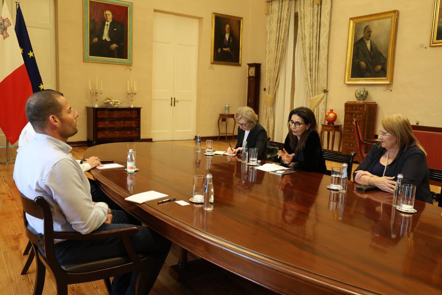 Dr. Najat Maalla M'jid in Malta during a country mission in 2024.