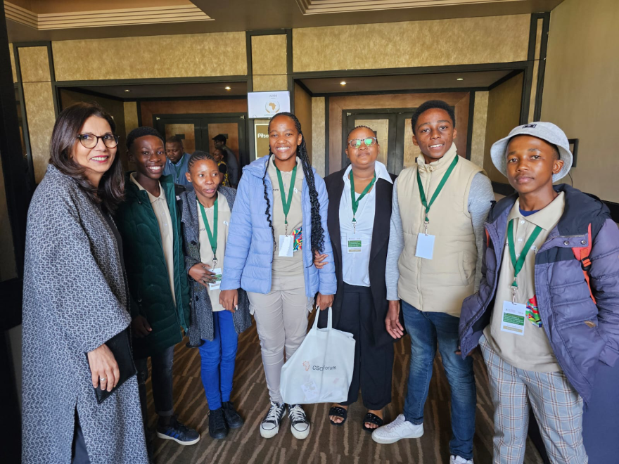 Dr. Najat Maalla M'jid in Lesotho during a country mission in 2024.