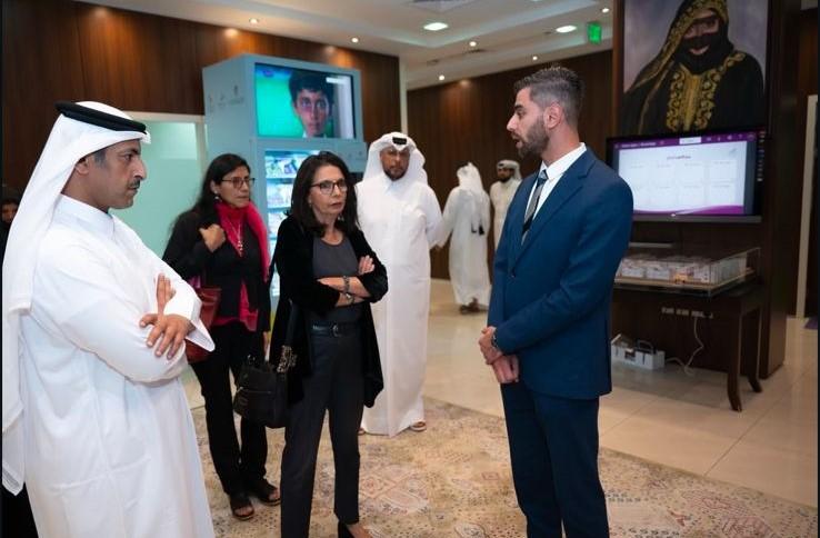 Dr. Najat Maalla M'jid in Qatar during a country mission in 2024.