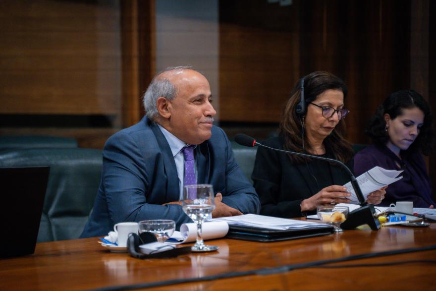 Dr. Najat Maalla M'jid in Brasilia during a country mission to Brazil in 2024.