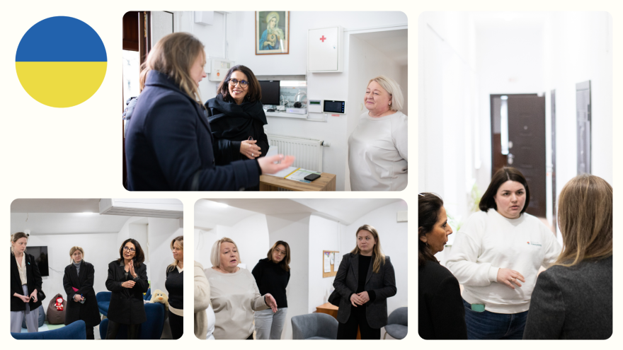 Collage from the mission to Ukraine.